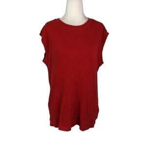 Vintage 90s Ferruche Originals Burgundy Red Muscle Tank Top Tee Mens L